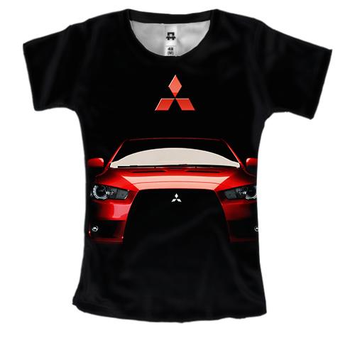 Женская 3D футболка Mitsubishi Lancer (2)