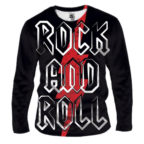 Мужской 3D лонгслив Rock and Roll стрела