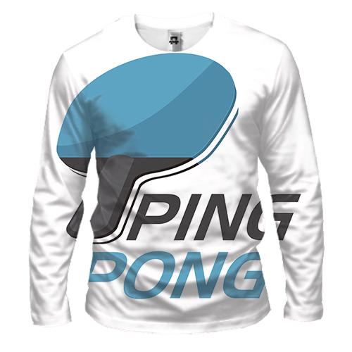 Мужской 3D лонгслив Ping Pong