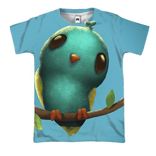 3D футболка Blue bird