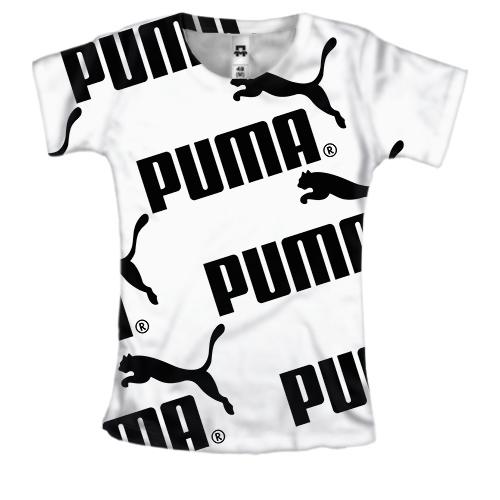 Женская 3D футболка Puma pattern