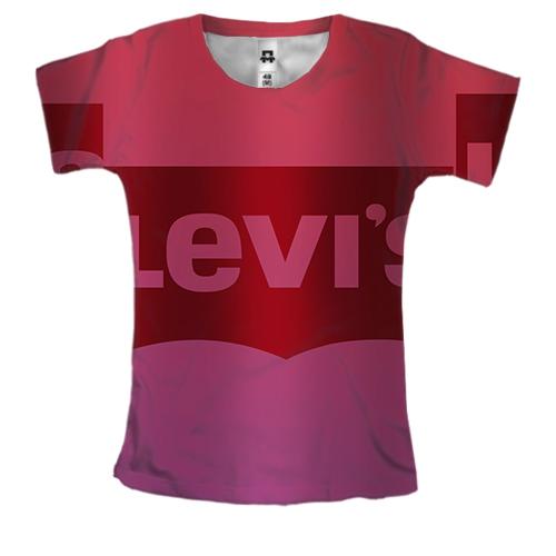 Женская 3D футболка Levi's pattern