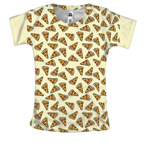 Жіноча 3D футболка Pizza pattern