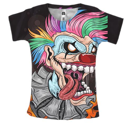 Жіноча 3D футболка Crazy Clown