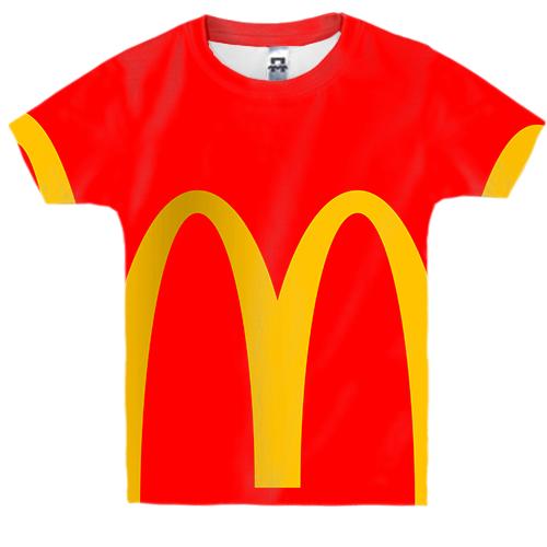 Дитяча 3D футболка Mc Donalds pattern