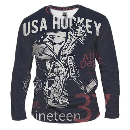 Мужской 3D лонгслив USA Hockey