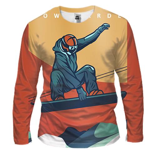 Мужской 3D лонгслив Snowboardist