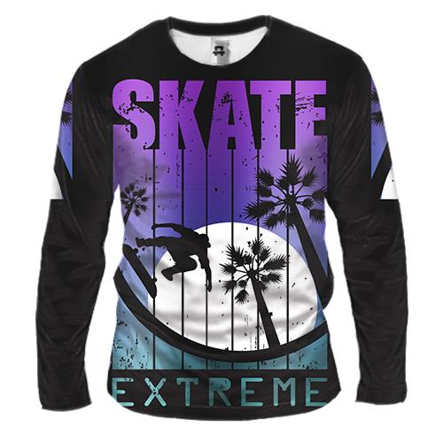 Чоловічий 3D лонгслів Skate extreme