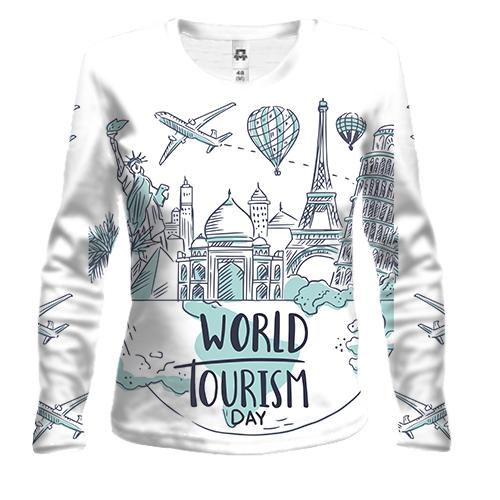 Жіночий 3D лонгслів World Tourism Day