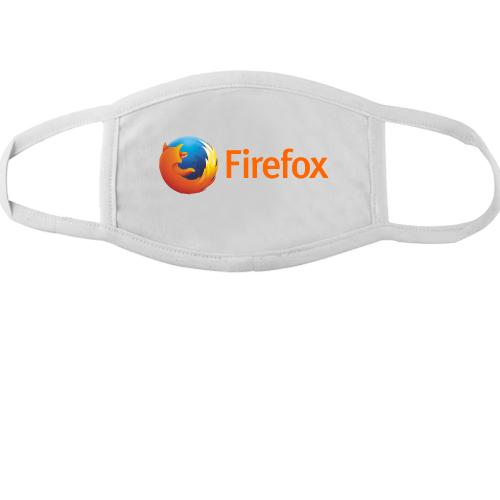 Тканевая маска для лица с логотипом Firefox