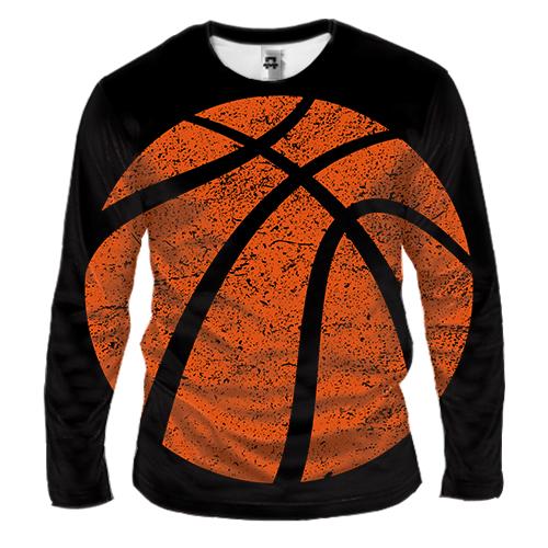 Чоловічий 3D лонгслів Basketball ball