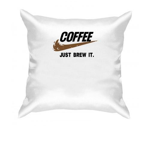 Подушка Coffee  Just brew it