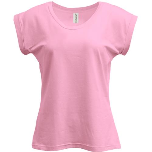Розовая женская футболка PANI 