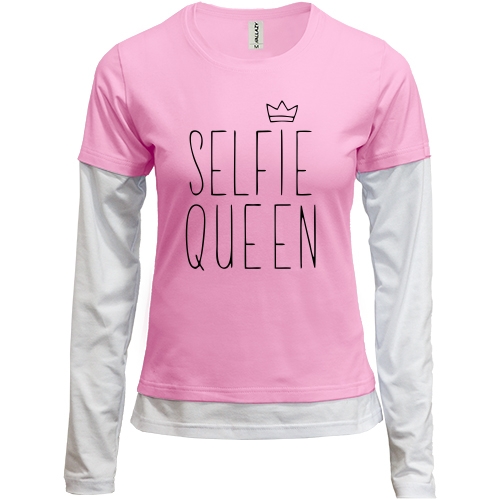 Жіночий лонгслів Комбі Selfie Queen.