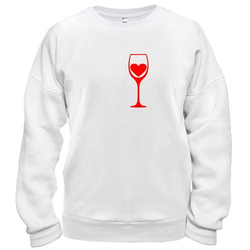 Свитшот My heart in wine.