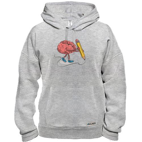 Худи Мозг с карандашом.