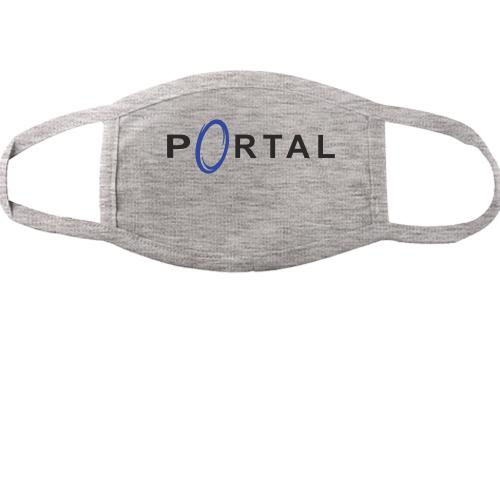 Тканинна маска для обличчя з логотипом гри Portal