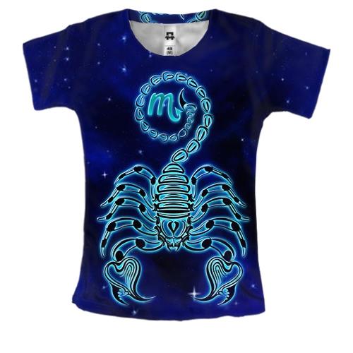 Жіноча 3D футболка со знаком зодиака Скорпион (2)