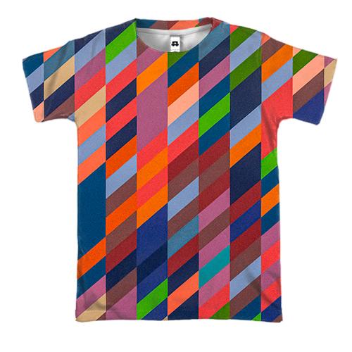 3D футболка Multicolored pattern