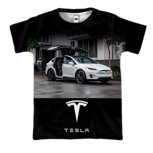 3D футболка White Tesla