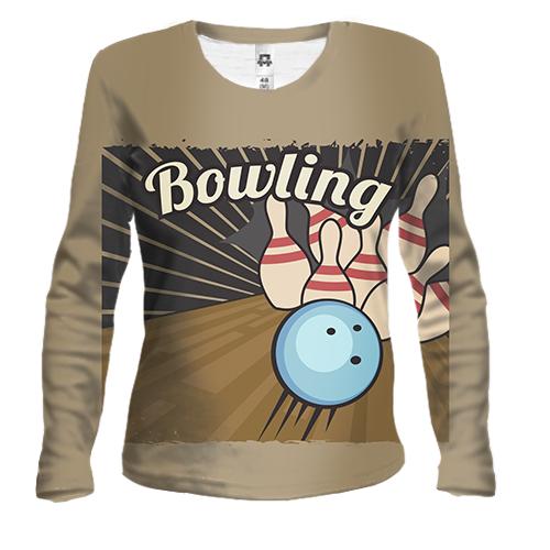 Жіночий 3D лонгслів Bowling