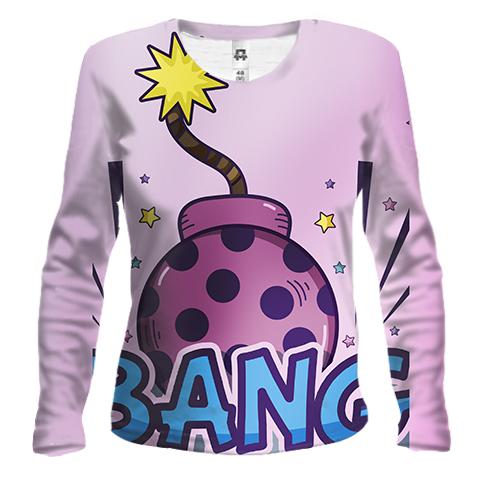 Жіночий 3D лонгслів Pop art Bang