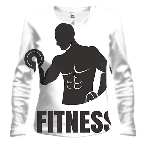 Женский 3D лонгслив Fitness Gym