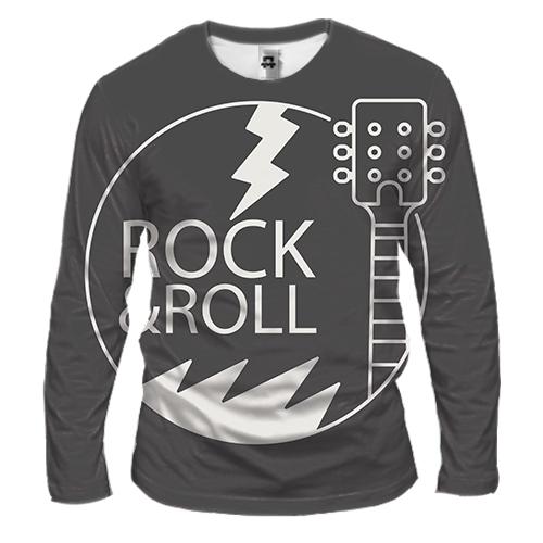 Чоловічий 3D лонгслів Rock & Roll