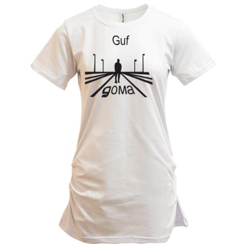 Подовжена футболка Гуф - Вдома ( 7 висоток)