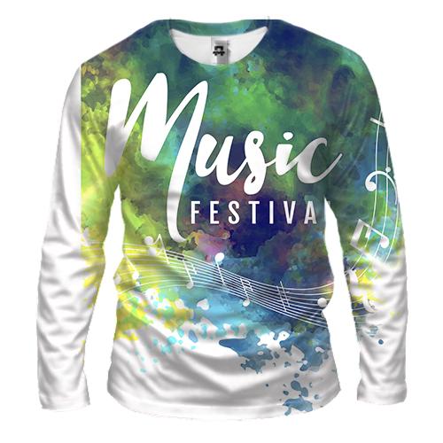 Чоловічий 3D лонгслів Music Festival (2)