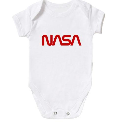 Детский боди NASA Worm logo
