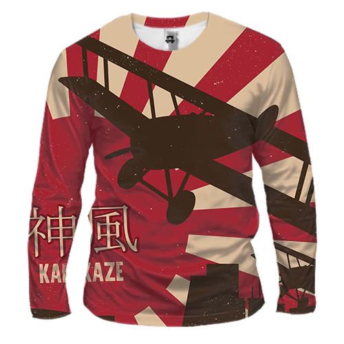 Чоловічий 3D лонгслів Kamikaze aviator