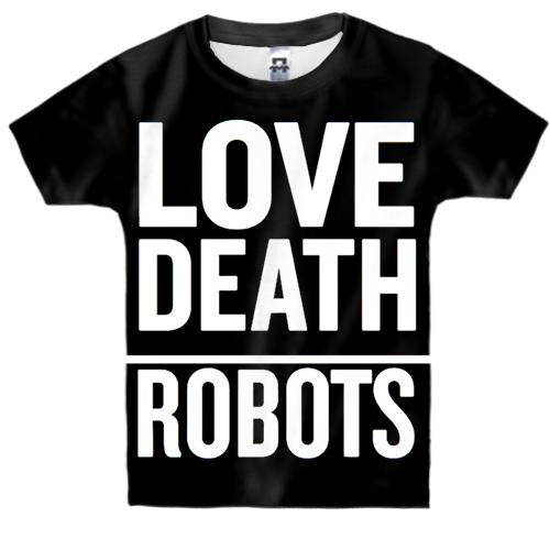 Детская 3D футболка Любовь, смерть, роботы.