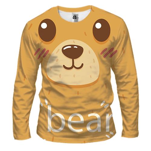 Чоловічий 3D лонгслів Bear