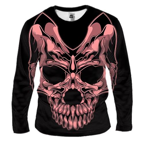 Мужской 3D лонгслив Skull Mask