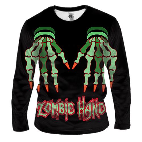 Мужской 3D лонгслив Zombie Hand