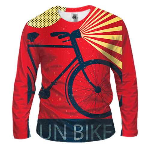 Чоловічий 3D лонгслів Fun Bike