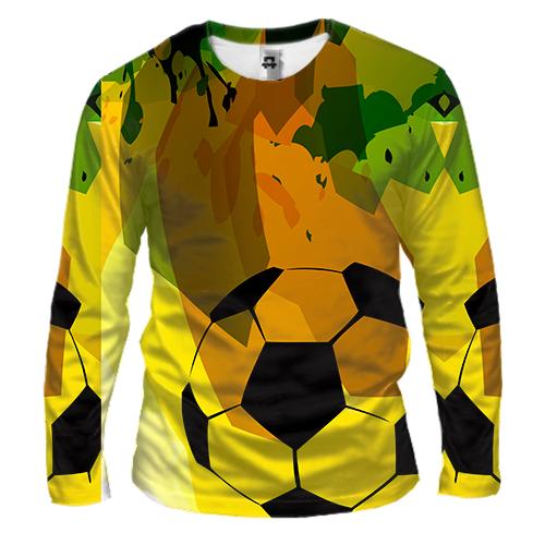 Мужской 3D лонгслив Football Yellow
