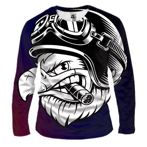 Мужской 3D лонгслив Eagle pop art