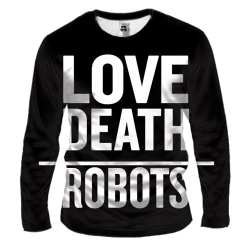 Мужской 3D лонгслив Любовь, смерть, роботы.