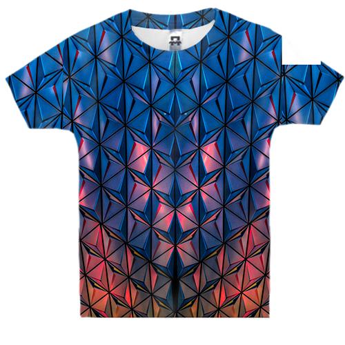 Дитяча 3D футболка Low poly pattern.