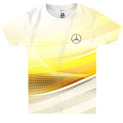 Детская 3D футболка Mercedes-Benz (абстракция)