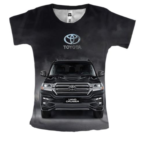 Женская 3D футболка Toyota Land Cruiser