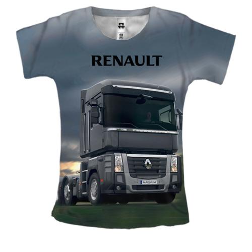 Женская 3D футболка Renault Magnum