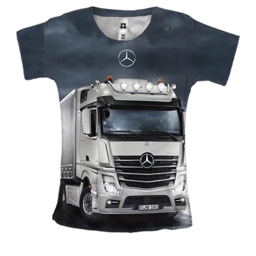 Женская 3D футболка Mercedes-Benz Actros