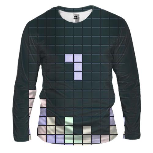 Чоловічий 3D лонгслів Tetris game