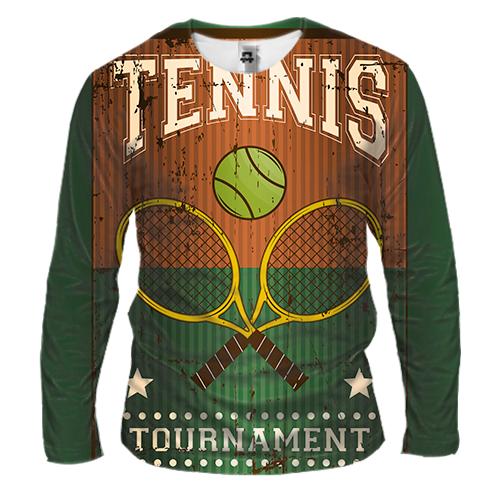 Мужской 3D лонгслив Tennis Tournament
