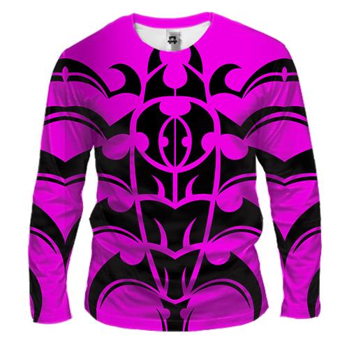 Чоловічий 3D лонгслів Tattoo patterns