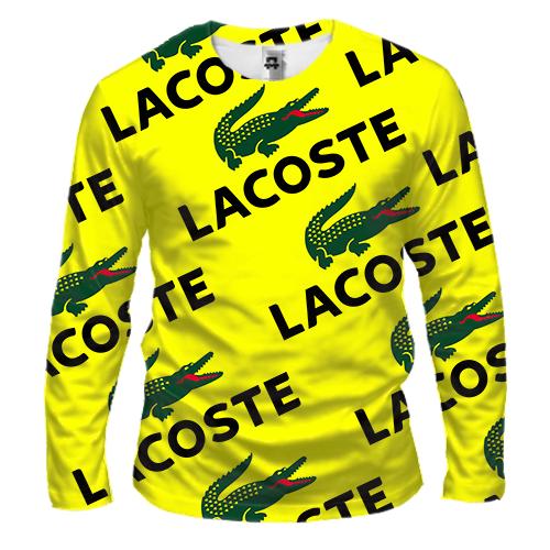 Чоловічий 3D лонгслів Lacoste pattern