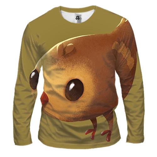 Чоловічий 3D лонгслів Brown bird